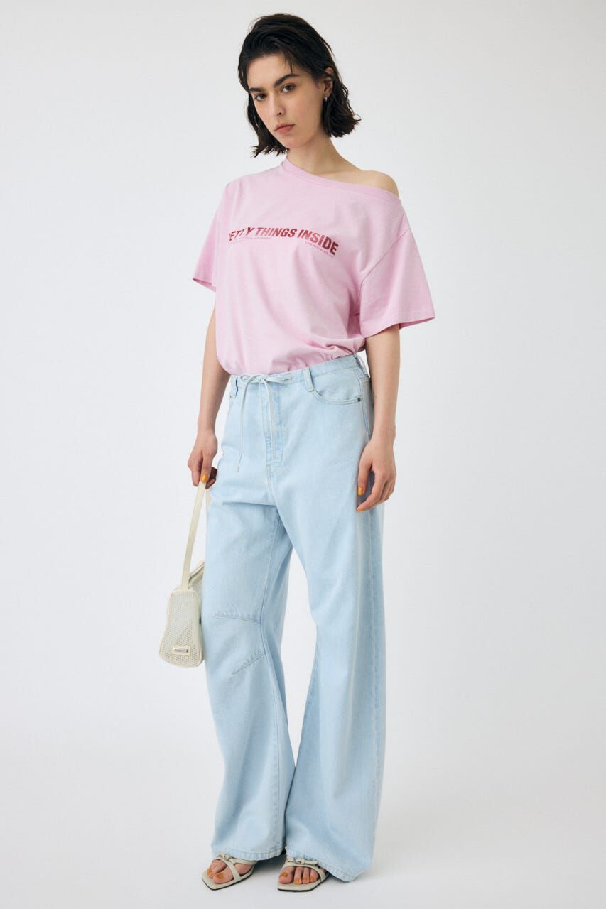 MOUSSY「EASY WAIST LIGHT ストレートデニム」|デニム|