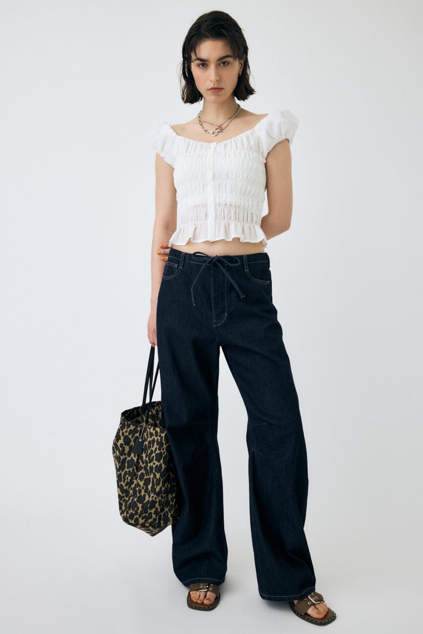 MOUSSY「EASY WAIST LIGHT ストレートデニム」|デニム|