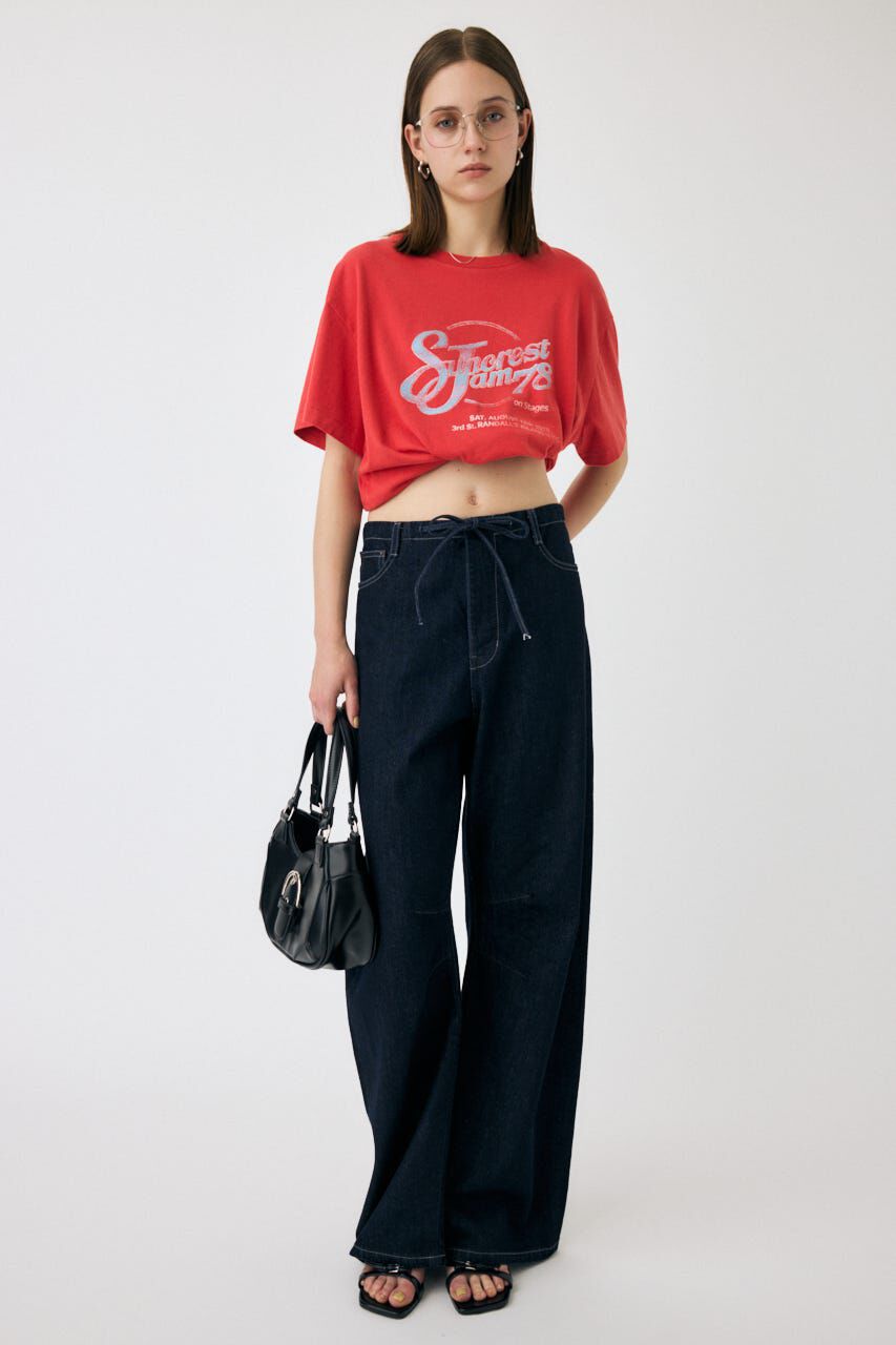 MOUSSY「EASY WAIST LIGHT ストレートデニム」|デニム|