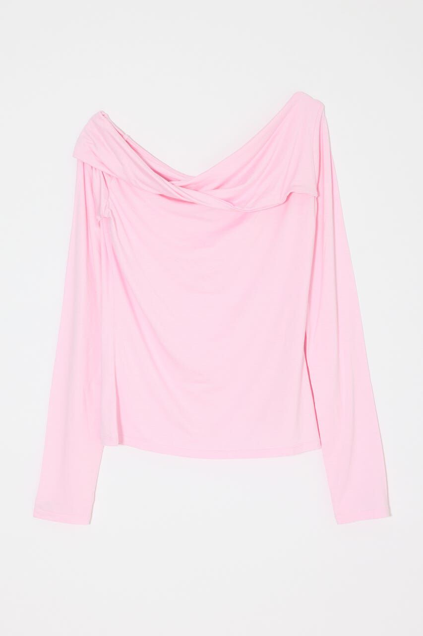 MOUSSY「ASYMMETRY TWIST NECK トップス」|Tシャツ・カットソー|