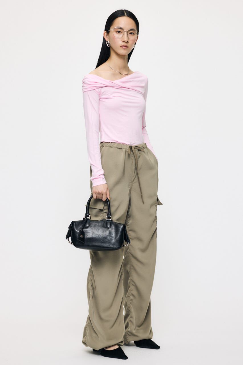 MOUSSY「ASYMMETRY TWIST NECK トップス」|Tシャツ・カットソー|