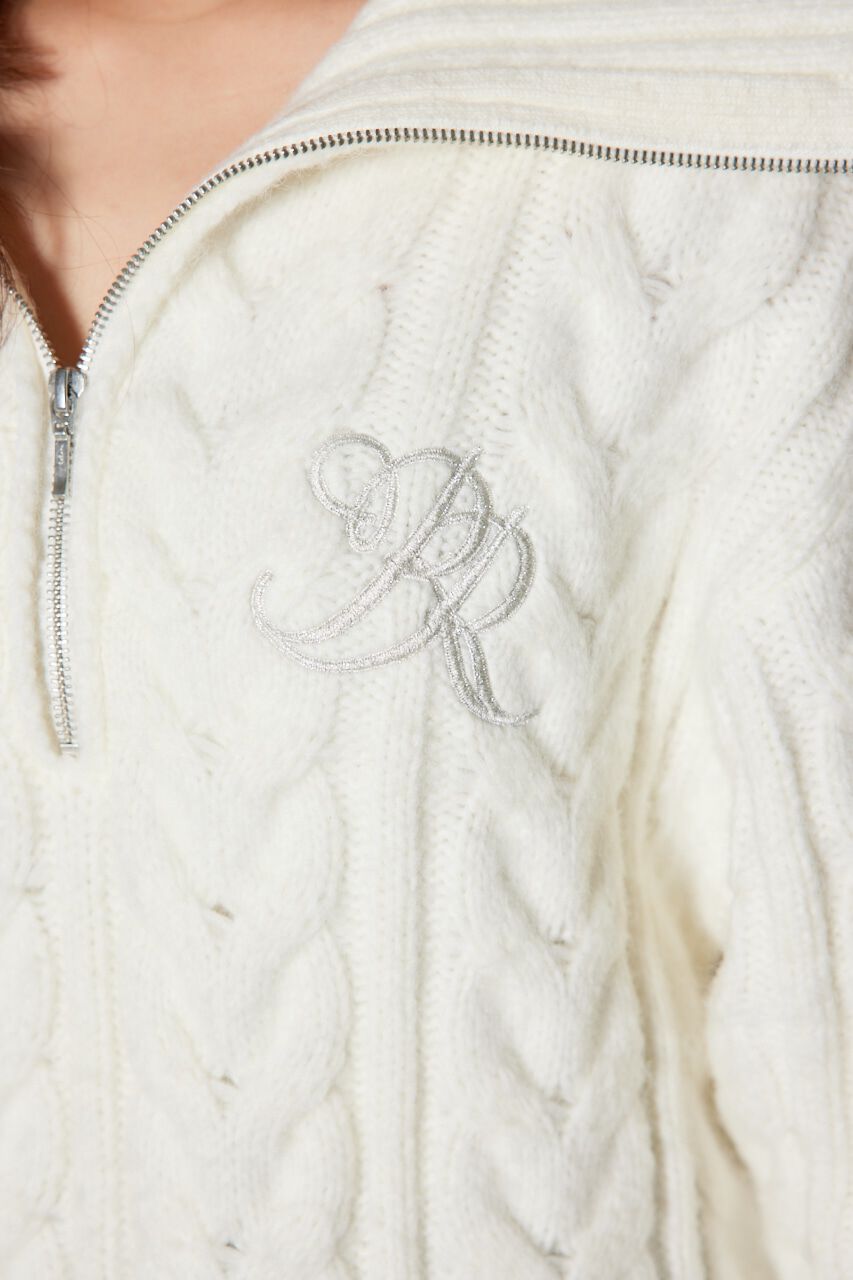 rienda「ケーブルルーズニット ワンピース」|ワンピース|