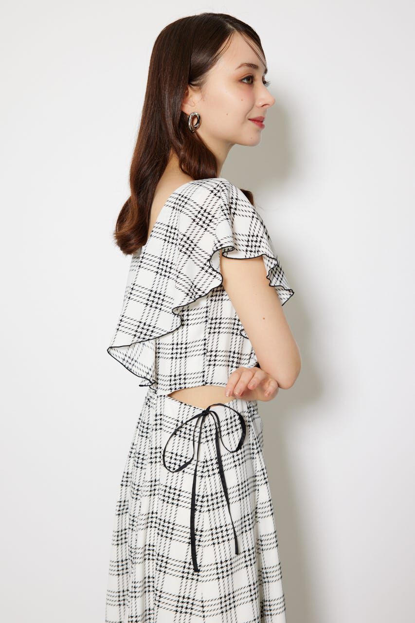 rienda「フリルウエストオープンワンピース」|ワンピース|