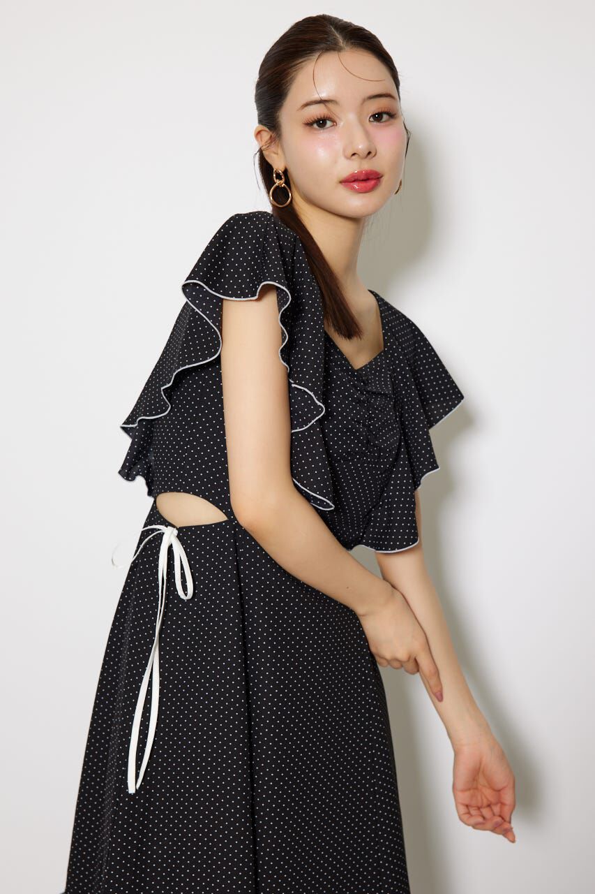 rienda「フリルウエストオープンワンピース」|ワンピース|