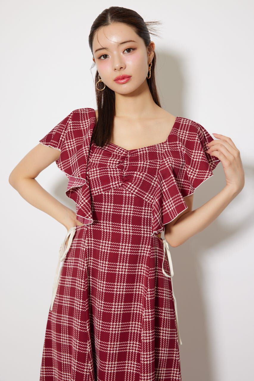 rienda「フリルウエストオープンワンピース」|ワンピース|