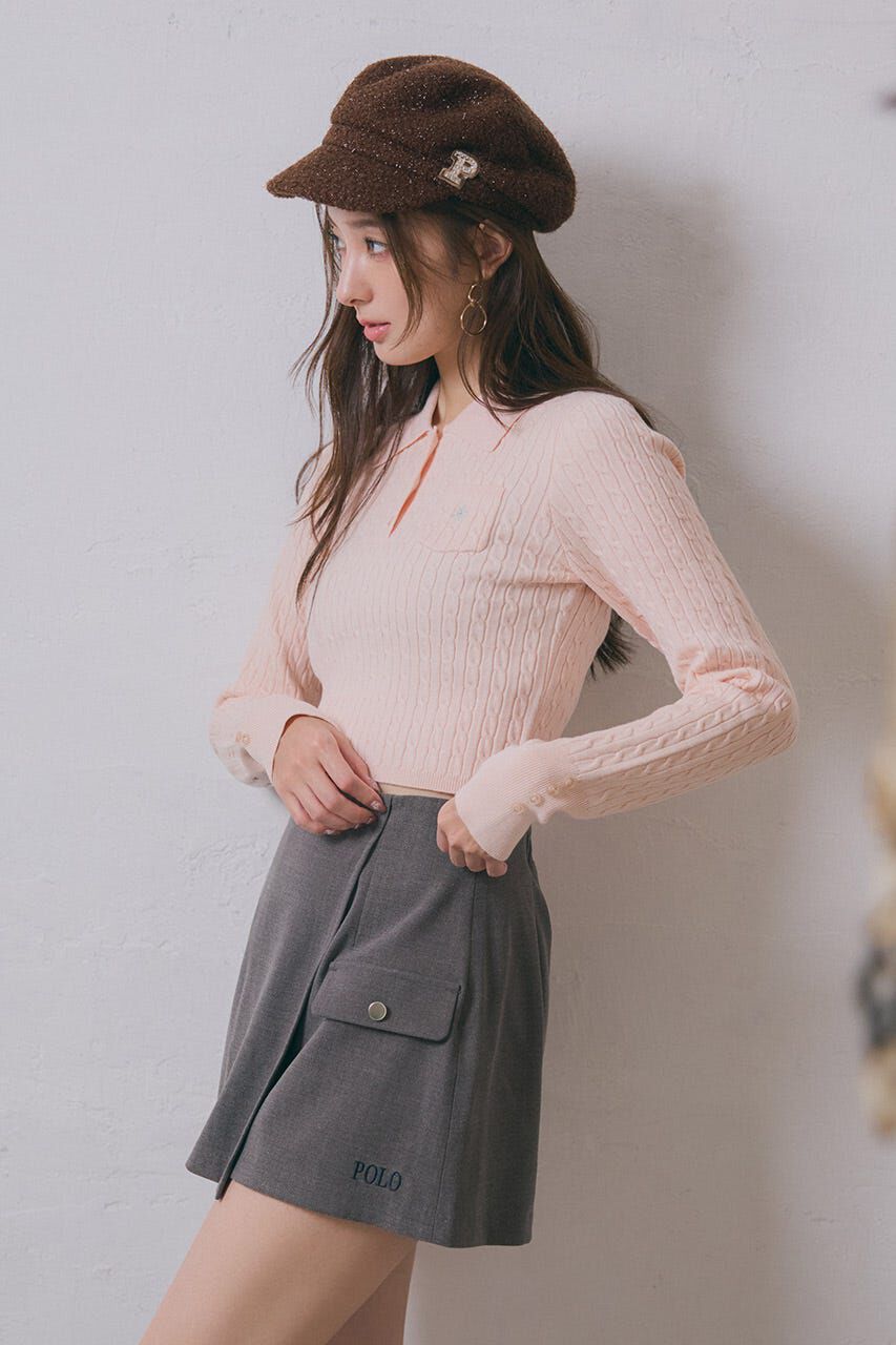 rienda「ケーブルニットトップス」|ニット・セーター|