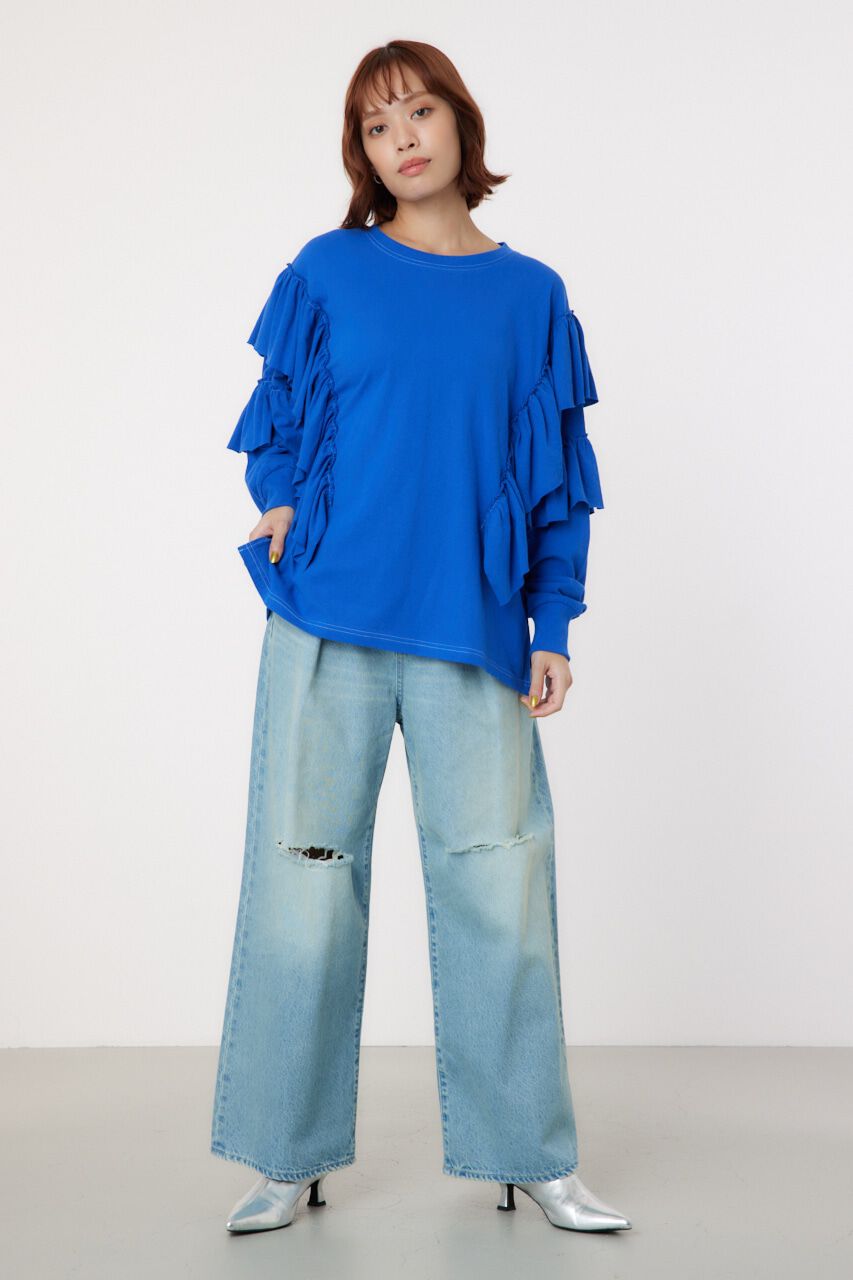 RODEO CROWNS「ステッチフリルトップス」|Tシャツ・カットソー|