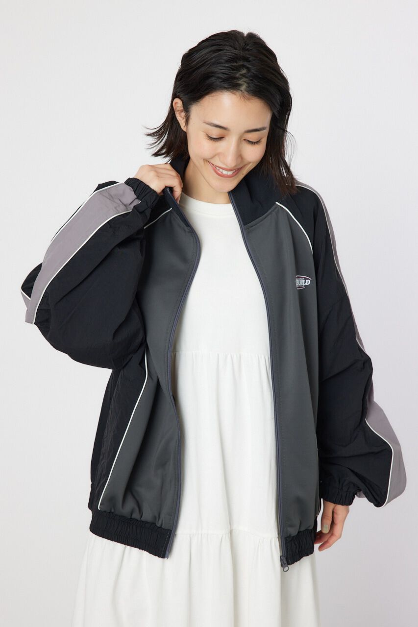 RODEO CROWNS「ナイロン&times;ジャージトラックジャケット」|ブルゾン・スタジャン|