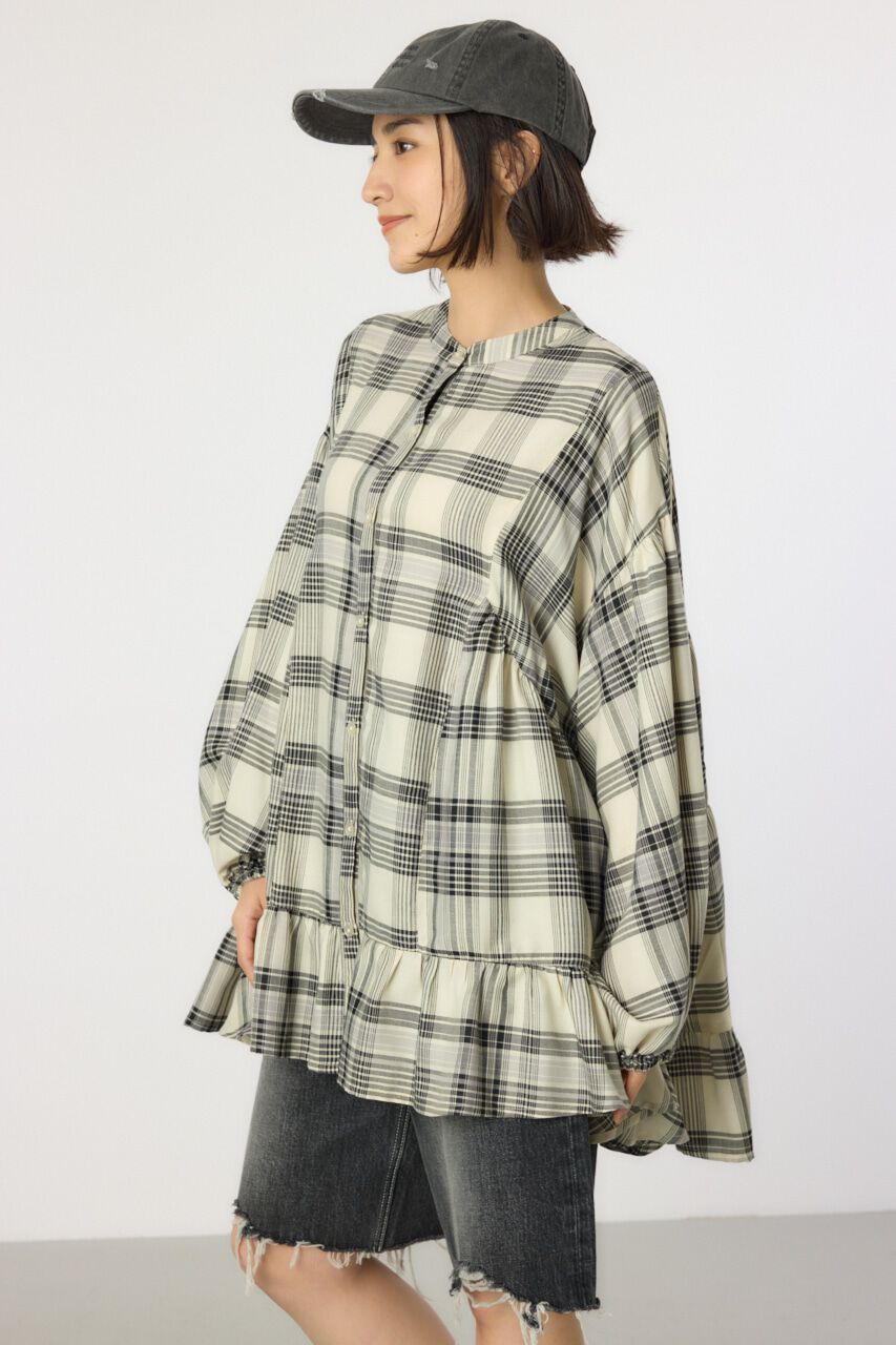 RODEO CROWNS「マルチチェックティアードチュニック」|シャツ・ブラウス|