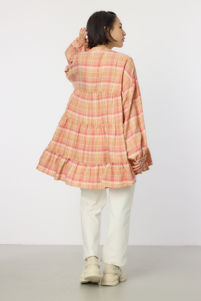 RODEO CROWNS「マルチチェックティアードチュニック」|シャツ・ブラウス|