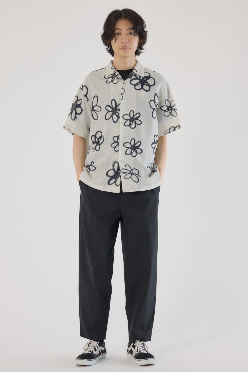 RODEO CROWNS「ポリメッシュフラワーシャツ」|シャツ・ブラウス|