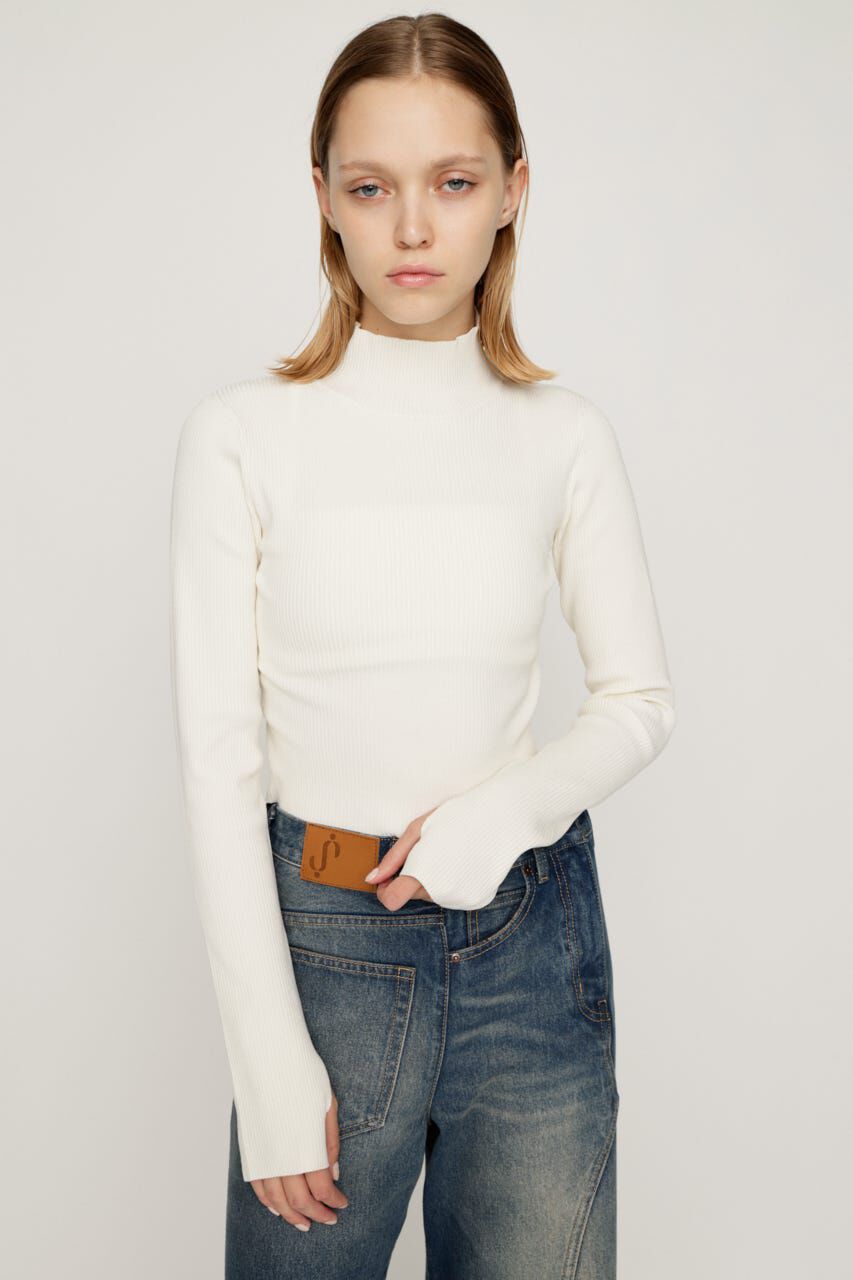 SLY「BASIC HG RIB H／N トップス」|ニット・セーター|