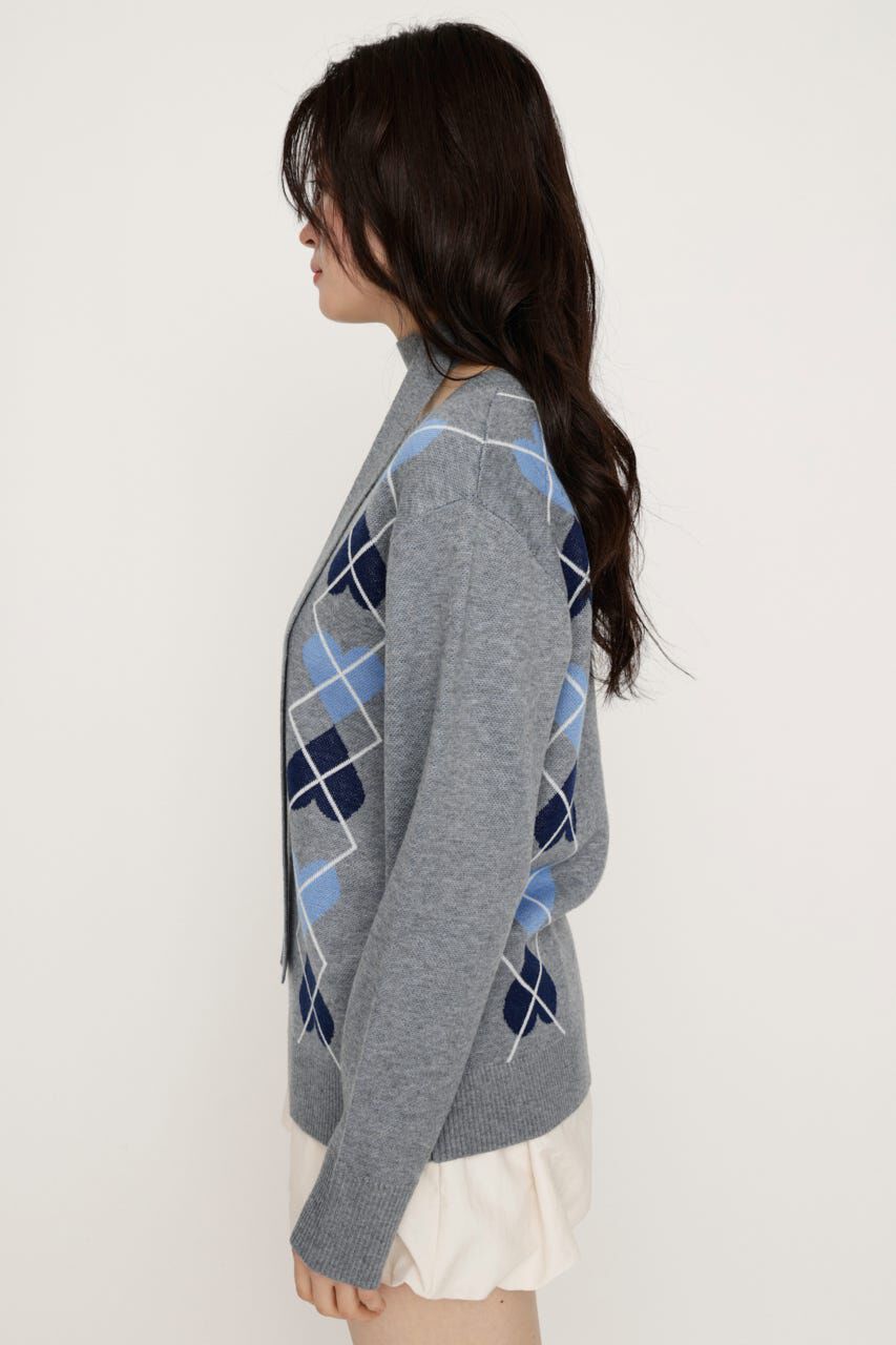 SLY「ARGYLE JQ トップス」|ニット・セーター|