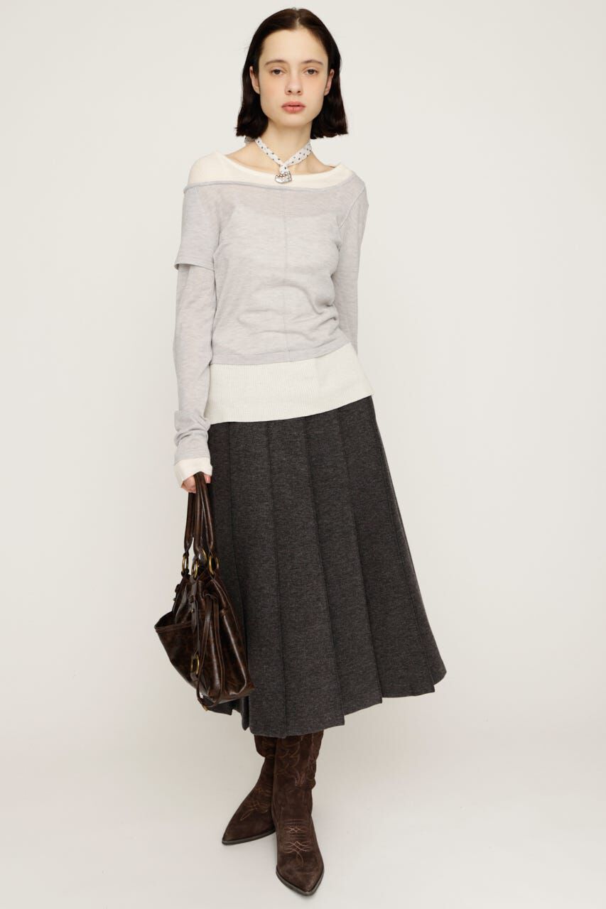 SLY「LAYERED KNIT トップス」|ニット・セーター|