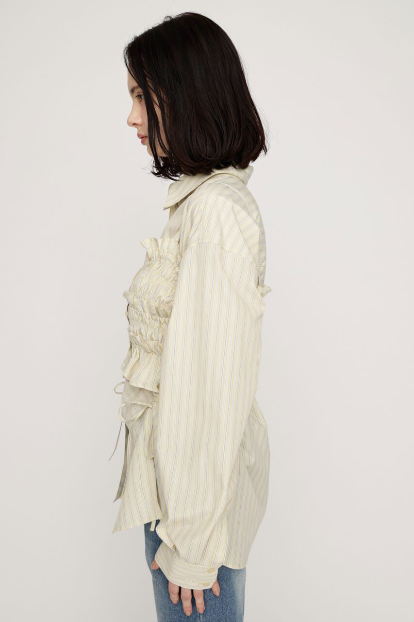 SLY「BUSTIER LAYERED GATHER シャツ」|シャツ・ブラウス|