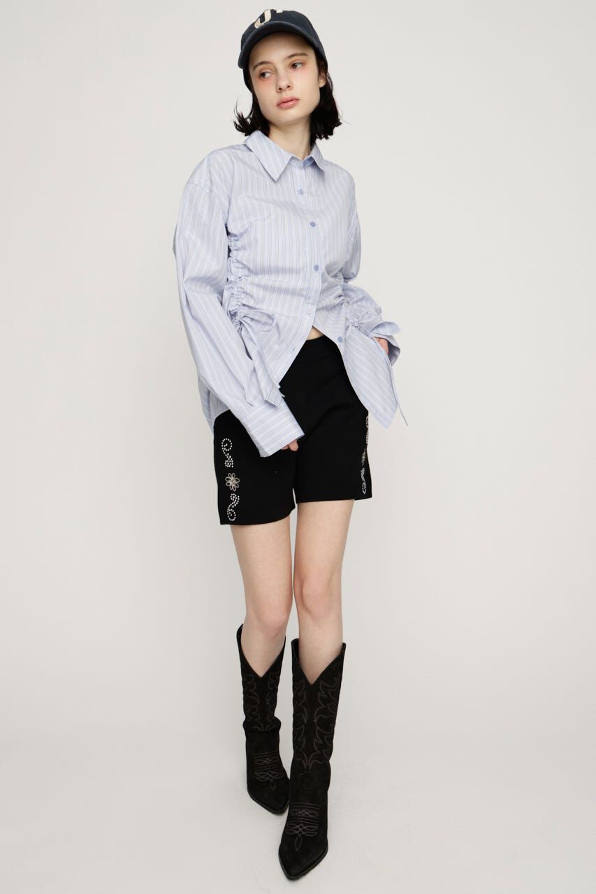 SLY「BUSTIER LAYERED GATHER シャツ」|シャツ・ブラウス|