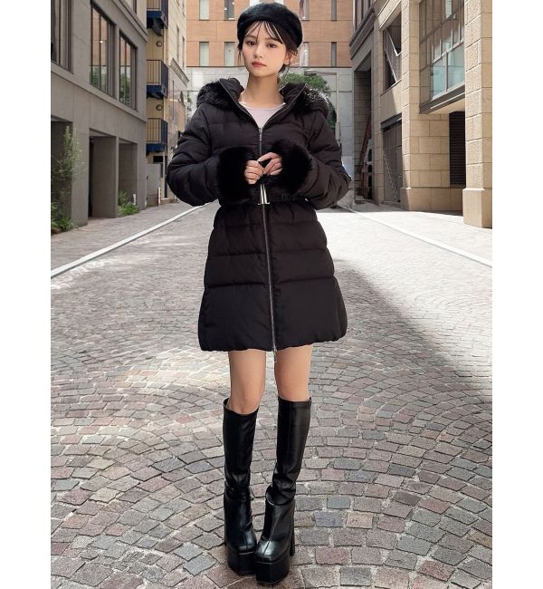 RESEXXY「フード付きダウンコート【完売サイズは品番：1526100221で販売中】」|ダウン|