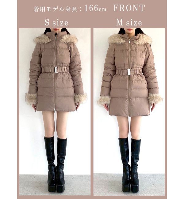 RESEXXY「フード付きダウンコート【完売サイズは品番：1526100221で販売中】」|ダウン|