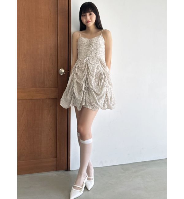 dazzlin「ギャザーリボンミニワンピース」|ワンピース|
