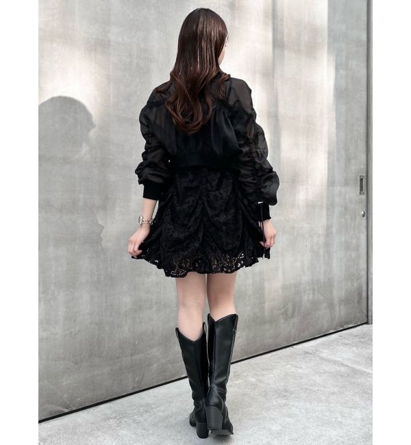 dazzlin「ギャザーリボンミニワンピース」|ワンピース|