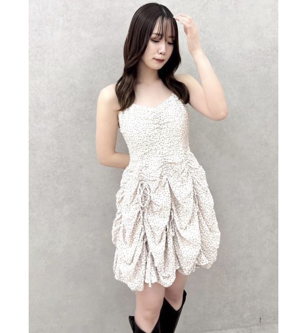 dazzlin「ギャザーリボンミニワンピース」|ワンピース|