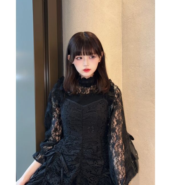 dazzlin「ギャザーリボンミニワンピース」|ワンピース|