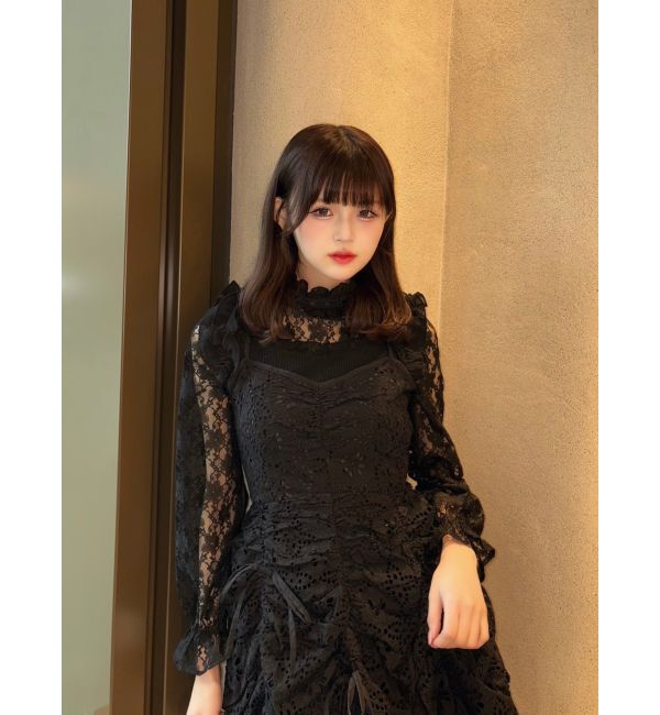 dazzlin「ギャザーリボンミニワンピース」|ワンピース|