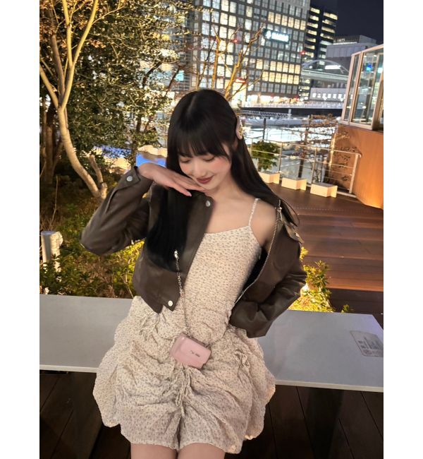 dazzlin「ギャザーリボンミニワンピース」|ワンピース|