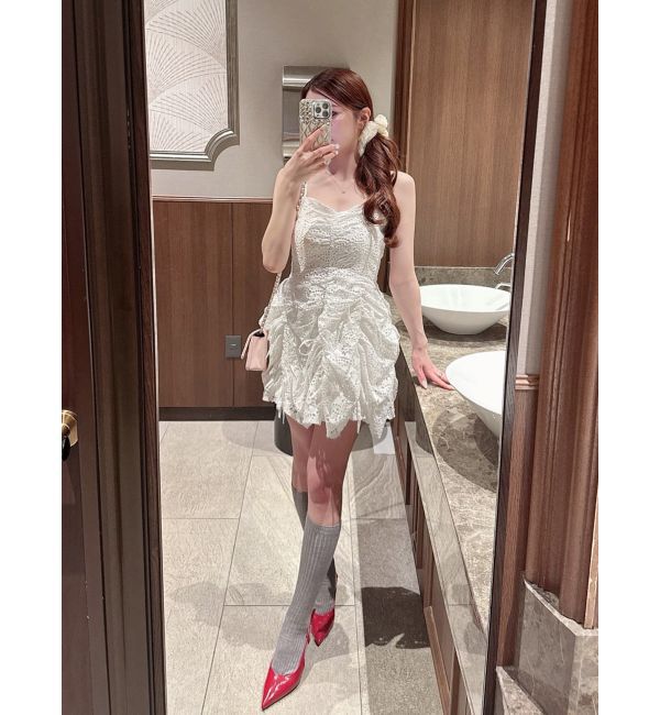 dazzlin「ギャザーリボンミニワンピース」|ワンピース|