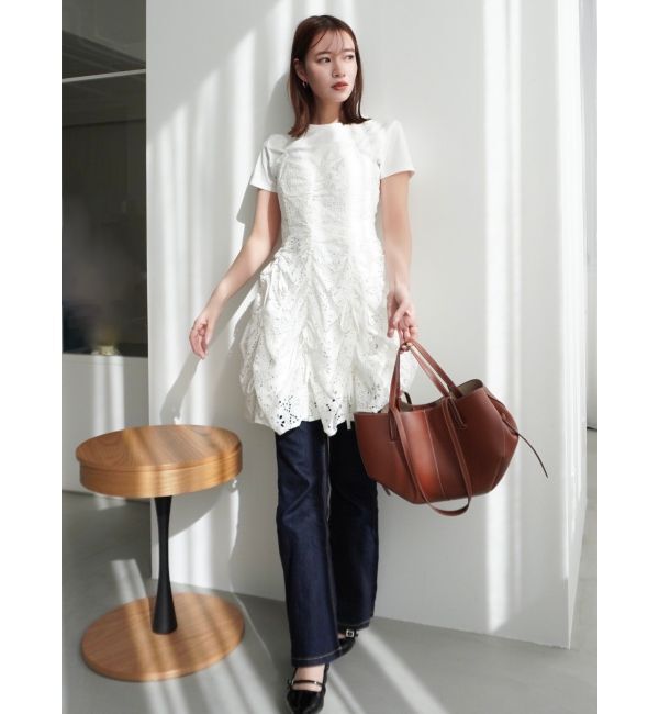 dazzlin「ギャザーリボンミニワンピース」|ワンピース|