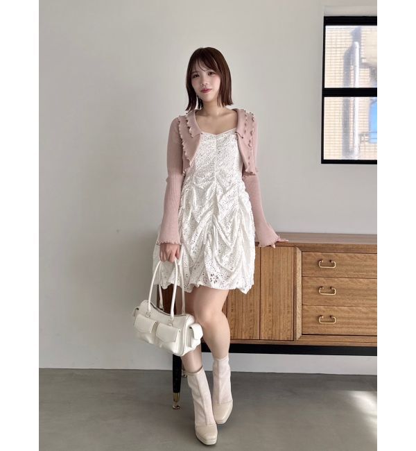 dazzlin「ギャザーリボンミニワンピース」|ワンピース|