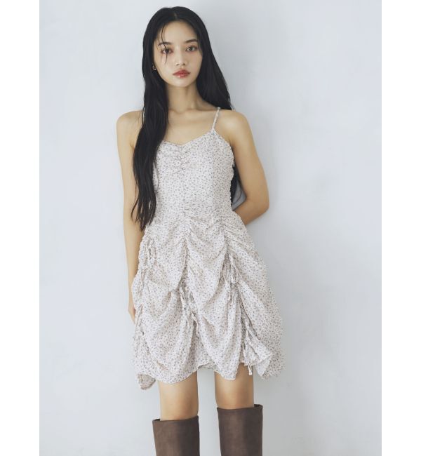 dazzlin「ギャザーリボンミニワンピース」|ワンピース|