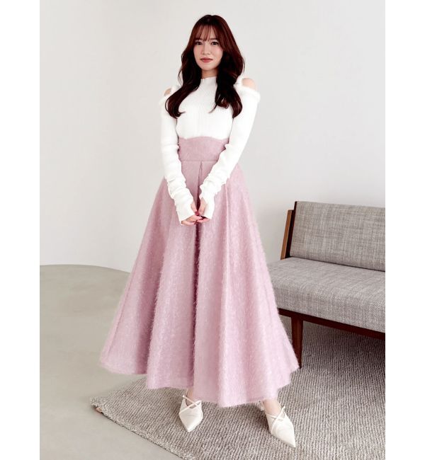 dazzlin「【20周年記念復刻！】オープンエコファースリーブニットトップス」|ニット・セーター|