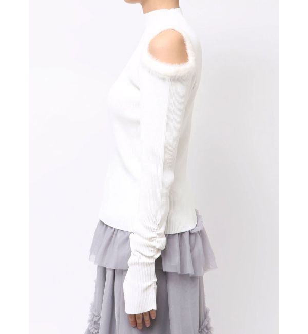 dazzlin「【20周年記念復刻！】オープンエコファースリーブニットトップス」|ニット・セーター|