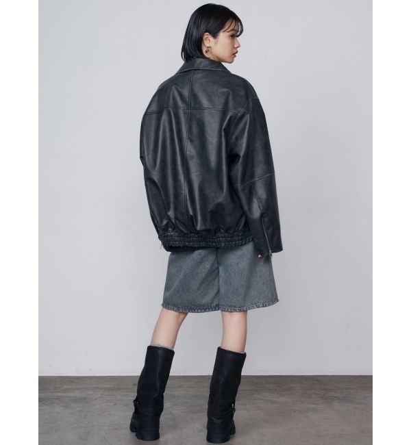 EMODA「ヴィンテージライクデニムハーフパンツ」|デニム|