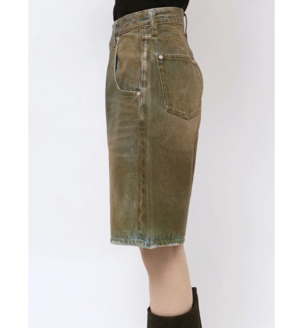 EMODA「ヴィンテージライクデニムハーフパンツ」|デニム|