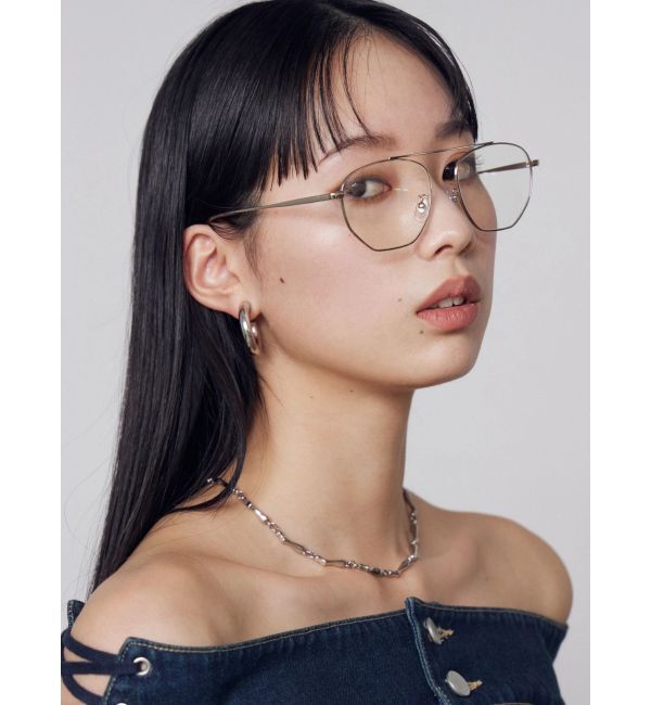 EMODA「シングルブリッジアイウェア」|サングラス|シルバー