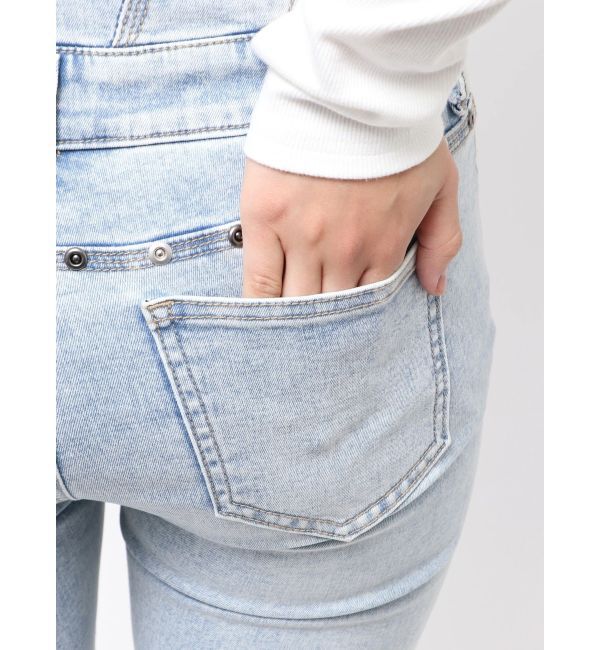 EMODA「ドットラインハイウエストフレアパギンス」|デニム|