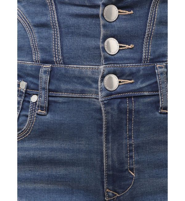 EMODA「ドットラインハイウエストフレアパギンス」|デニム|