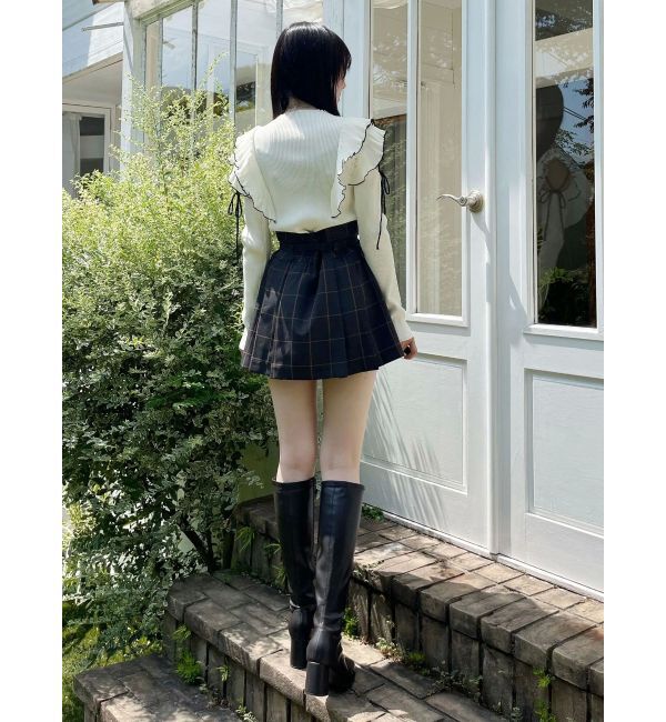 MERCURYDUO「ベルト付きチェックプリーツミニスカパン」|その他|