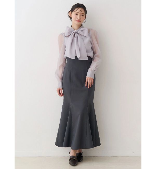 MERCURYDUO「バックレースアップストレッチマーメイドスカート」|スカート|