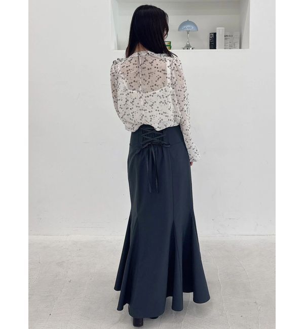 MERCURYDUO「バックレースアップストレッチマーメイドスカート」|スカート|