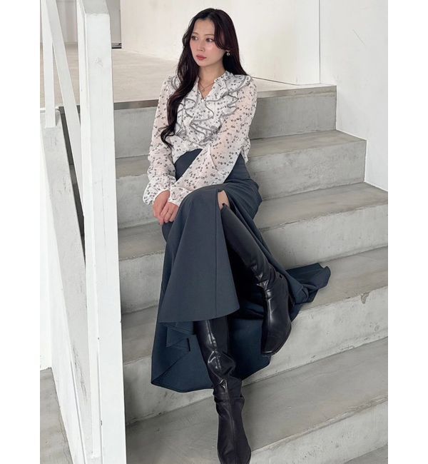 MERCURYDUO「バックレースアップストレッチマーメイドスカート」|スカート|