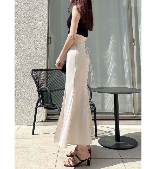 MERCURYDUO「バックレースアップストレッチマーメイドスカート」|スカート|