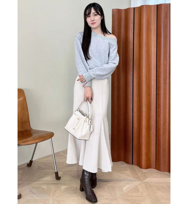 MERCURYDUO「バックレースアップストレッチマーメイドスカート」|スカート|