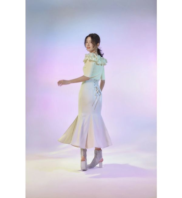 MERCURYDUO「バックレースアップストレッチマーメイドスカート」|スカート|