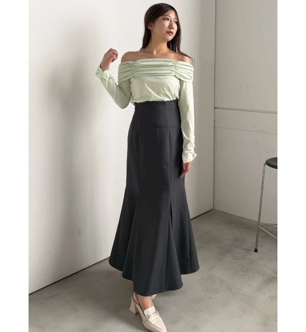 MERCURYDUO「バックレースアップストレッチマーメイドスカート」|スカート|