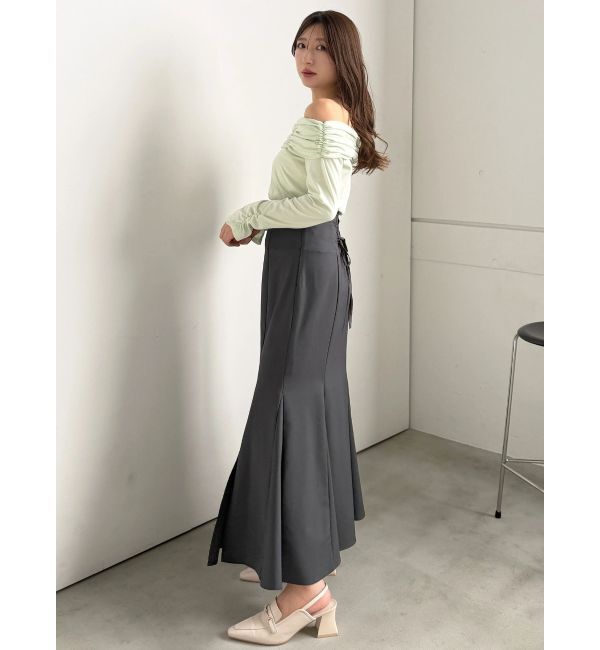 MERCURYDUO「バックレースアップストレッチマーメイドスカート」|スカート|