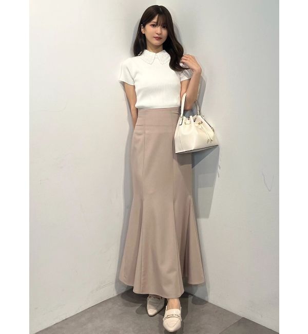 MERCURYDUO「バックレースアップストレッチマーメイドスカート」|スカート|