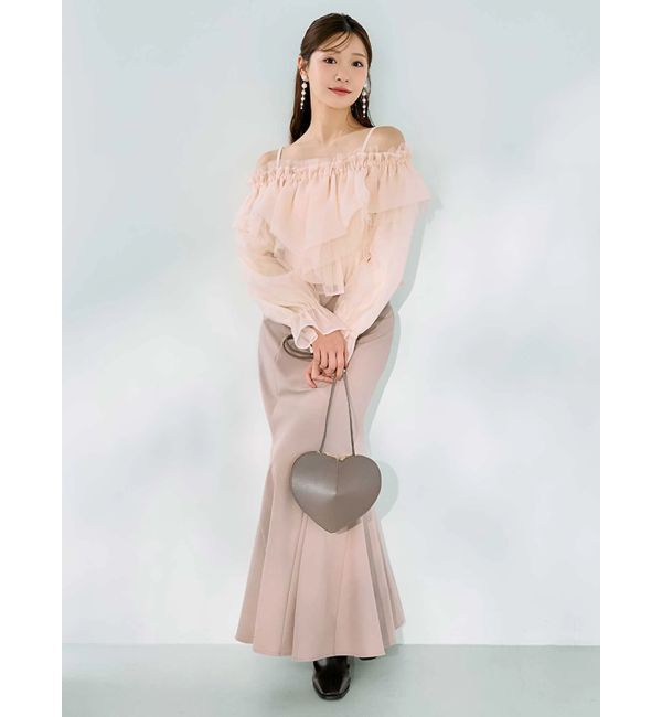 MERCURYDUO「バックレースアップストレッチマーメイドスカート」|スカート|